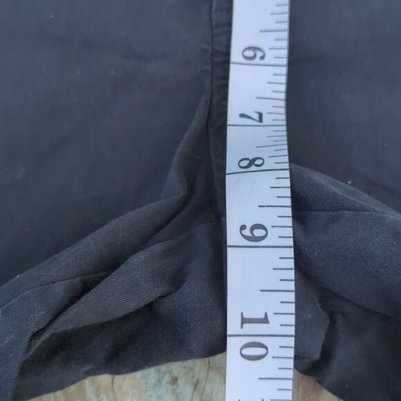 Women's Old Navy 8 M Medium Shorts Chino Khakis Black Stretch 4 Pockets‎ - Picture 13 of 14